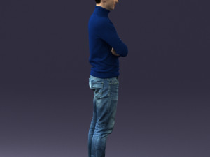 man in turtleneck 0031 Modello 3D