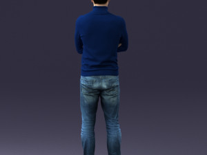 man in turtleneck 0031 Modello 3D