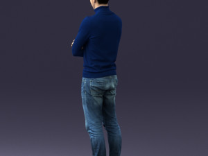 man in turtleneck 0031 Modello 3D