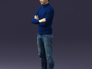 man in turtleneck 0031 Modello 3D