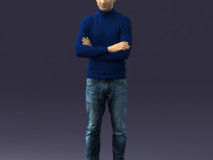 man in turtleneck 0031 Modello 3D