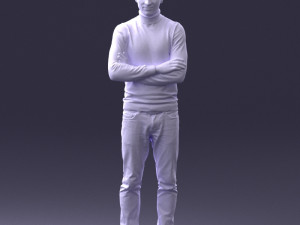 man in turtleneck 0031 Modello 3D