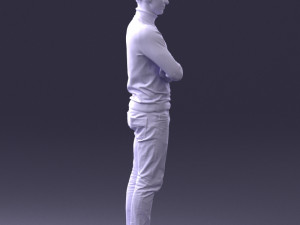 man in turtleneck 0031 Modello 3D