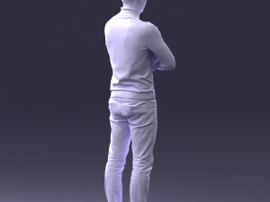 man in turtleneck 0031 Modello 3D