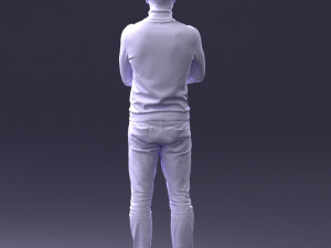 man in turtleneck 0031 Modello 3D