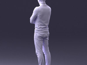 man in turtleneck 0031 Modello 3D