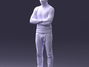 man in turtleneck 0031 Modello 3D
