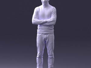 man in turtleneck 0031 Modello 3D
