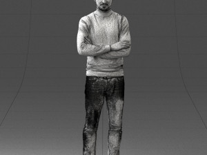 man in turtleneck 0031 Modello 3D