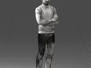 man in turtleneck 0031 Modello 3D
