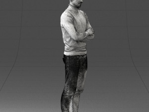 man in turtleneck 0031 Modello 3D