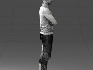 man in turtleneck 0031 Modello 3D