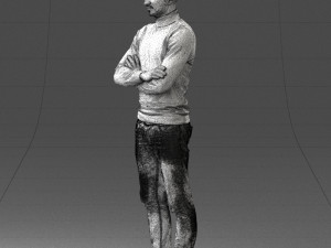 man in turtleneck 0031 Modello 3D