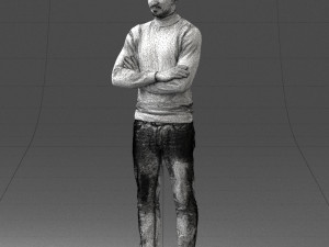 man in turtleneck 0031 Modello 3D