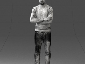man in turtleneck 0031 Modello 3D