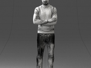 man in turtleneck 0031 Modello 3D