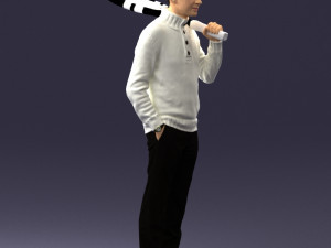 man in tennis clothes 0036 Modello 3D
