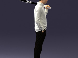 man in tennis clothes 0036 Modello 3D