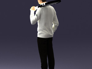 man in tennis clothes 0036 Modello 3D