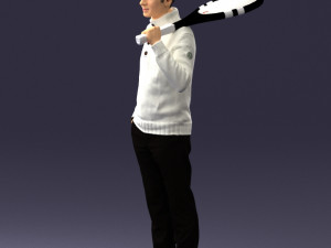 man in tennis clothes 0036 Modello 3D