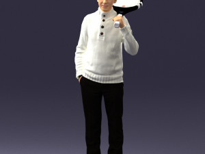 man in tennis clothes 0036 Modello 3D