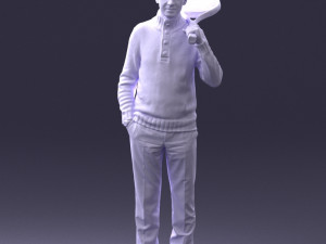 man in tennis clothes 0036 Modello 3D