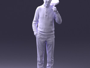 man in tennis clothes 0036 Modello 3D