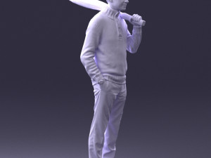 man in tennis clothes 0036 Modello 3D