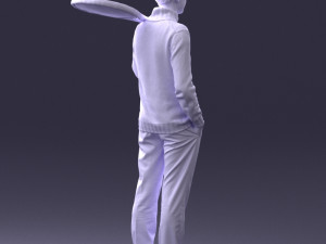 man in tennis clothes 0036 Modello 3D