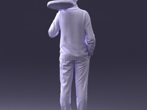 man in tennis clothes 0036 Modello 3D