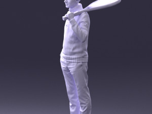 man in tennis clothes 0036 Modello 3D