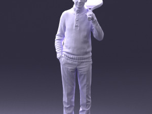 man in tennis clothes 0036 Modello 3D