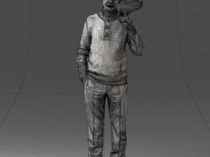 man in tennis clothes 0036 Modello 3D