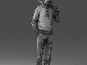 man in tennis clothes 0036 Modello 3D
