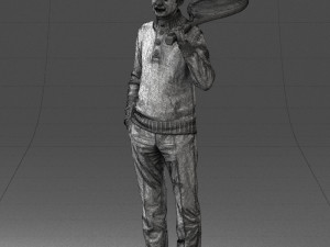 man in tennis clothes 0036 Modello 3D