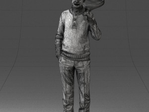 man in tennis clothes 0036 Modello 3D
