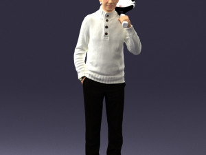man in tennis clothes 0036 3d print ready 3Dプリントモデル