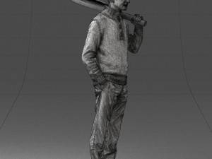 man in tennis clothes 0036 3d print ready 3Dプリントモデル