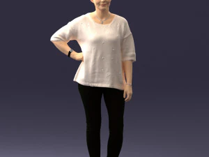 000372 Woman in Casual Outfit 3D Model