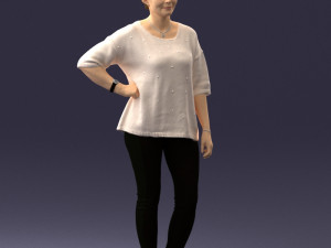 woman in pose 0029 3Dモデル