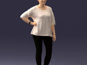 000372 Woman in Casual Outfit 3D Model