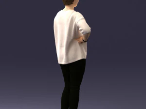 000372 Woman in Casual Outfit 3D Model