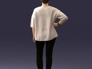 000372 Woman in Casual Outfit 3D Model