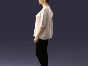 000372 Woman in Casual Outfit 3D Model