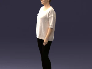 000372 Woman in Casual Outfit 3D Model