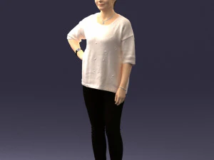 000372 Woman in Casual Outfit 3D Model