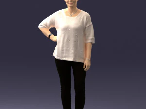 000372 Woman in Casual Outfit 3D Model