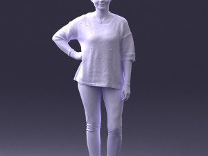 woman in pose 0029 3Dモデル