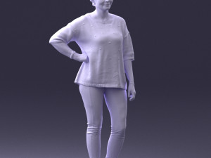 woman in pose 0029 3Dモデル