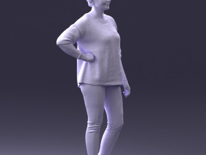 woman in pose 0029 3Dモデル